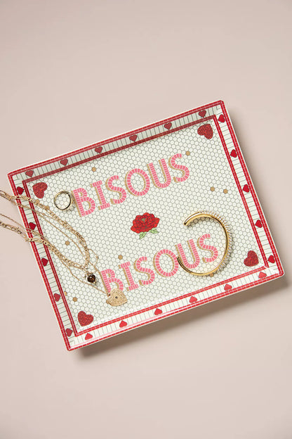 The Bistro Tile Stoneware Vanity Tray: Valentine's Edition