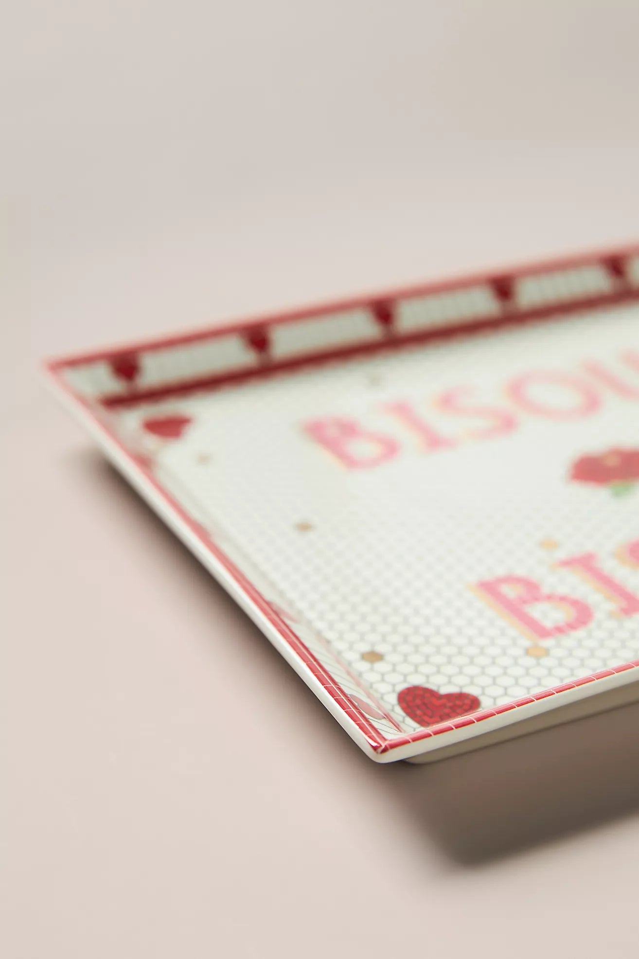 The Bistro Tile Stoneware Vanity Tray: Valentine's Edition