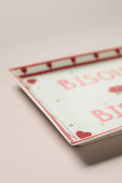 The Bistro Tile Stoneware Vanity Tray: Valentine's Edition