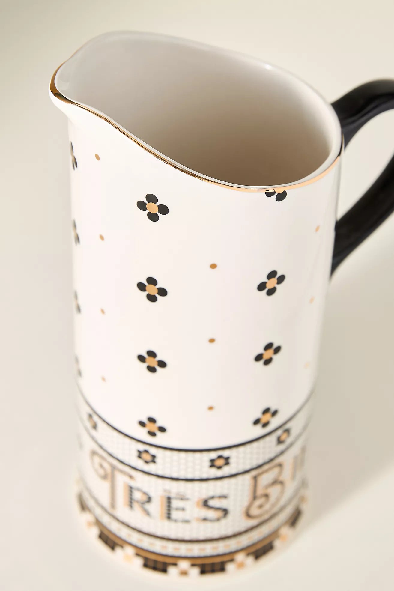 The Bistro Tile Stoneware Pitcher