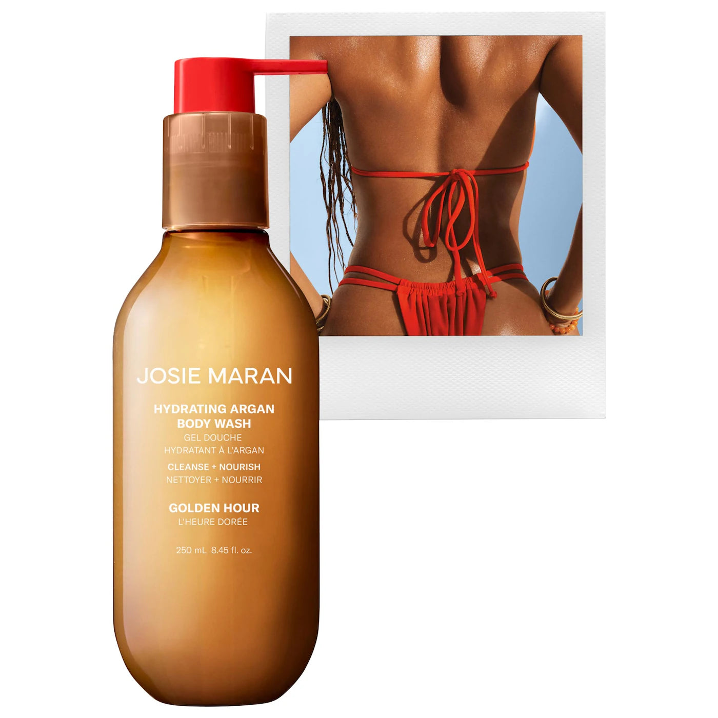 JOSIE MARAN 
Hydrating + Cleansing Argan Refillable Body Wash