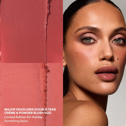 PATRICK TA 
Major Headlines Double-Take Crème & Powder Blush Duo & Lip Balm Makeup Gift Sets